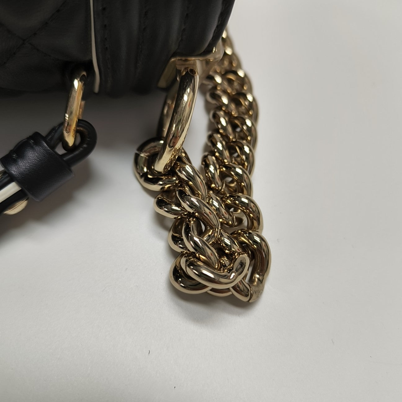 BOY CHANEL Medium Quilted Calfskin Black