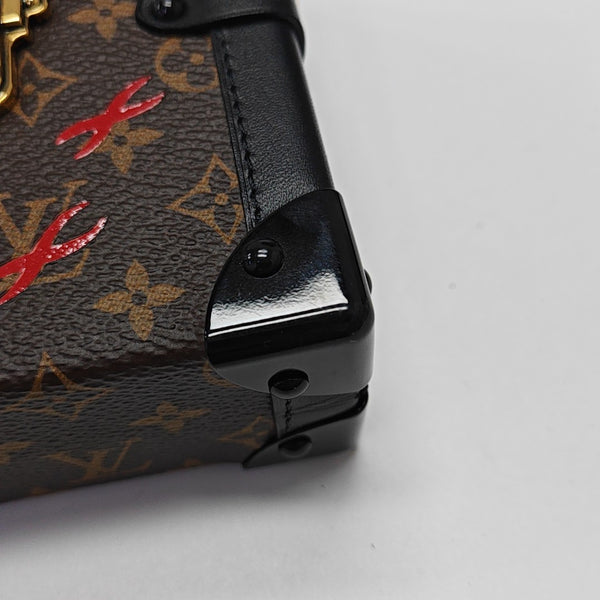PETITE MALLE Monogram Coated Canvas Brown