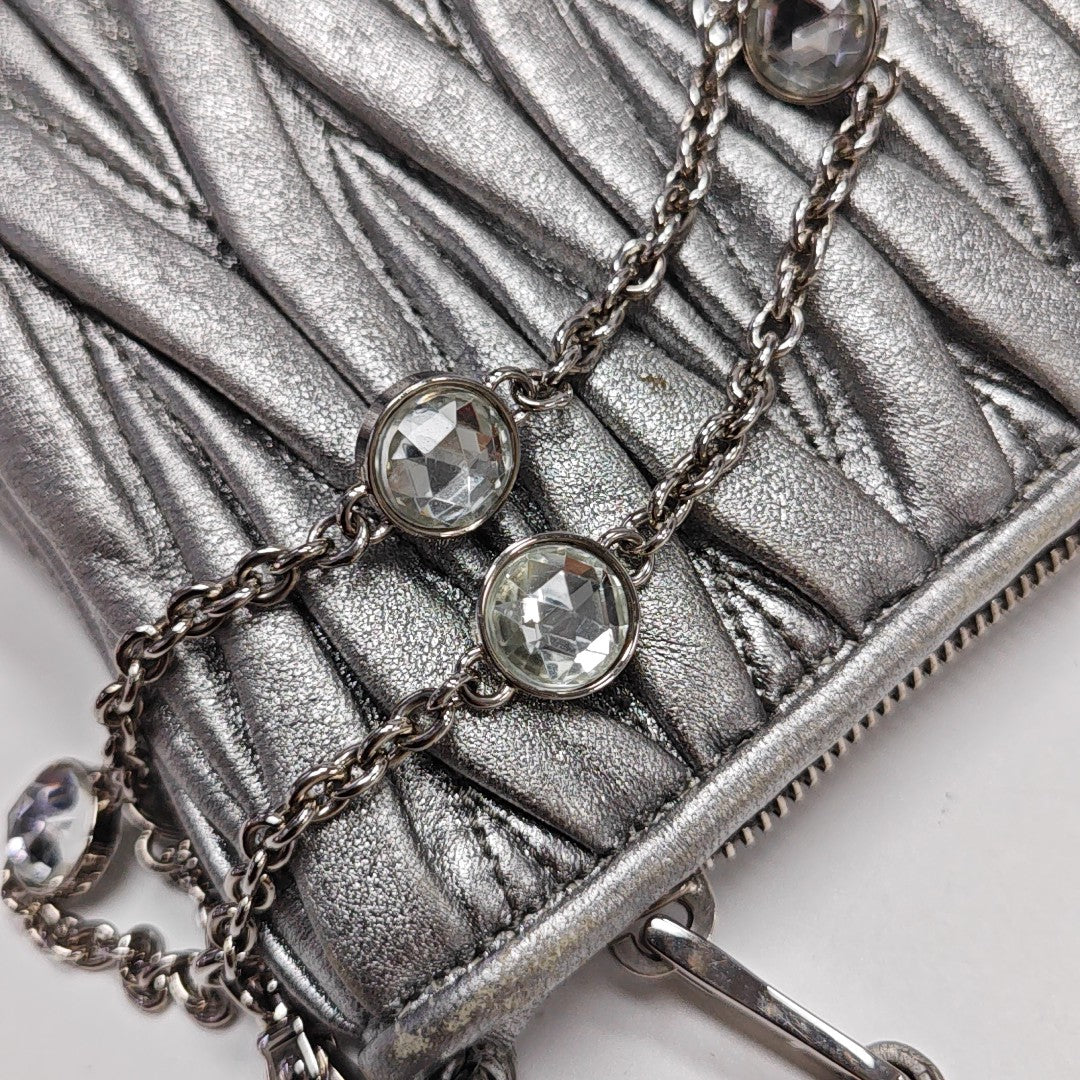 Matelassé Quilted Lambskin Silver