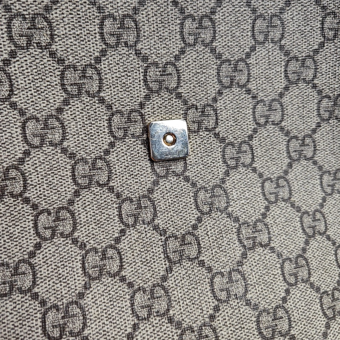 GG Supreme Monogram Coated Canvas Black