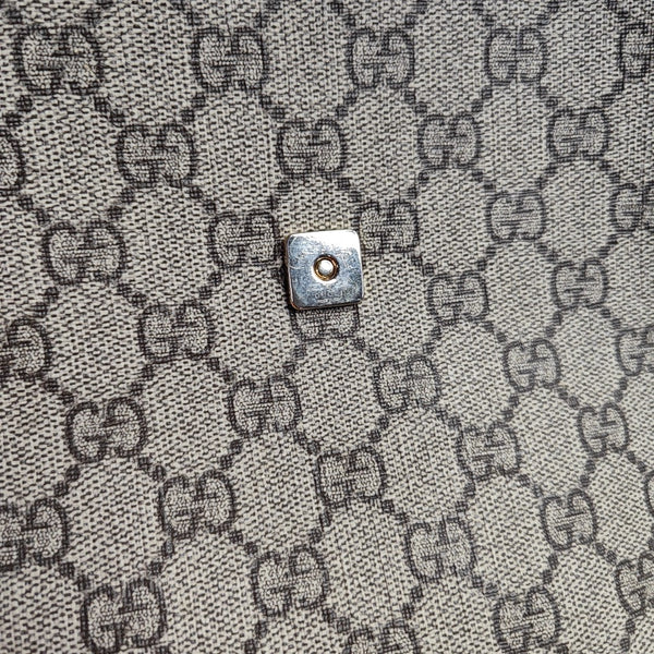 GG Supreme Monogram Coated Canvas Black