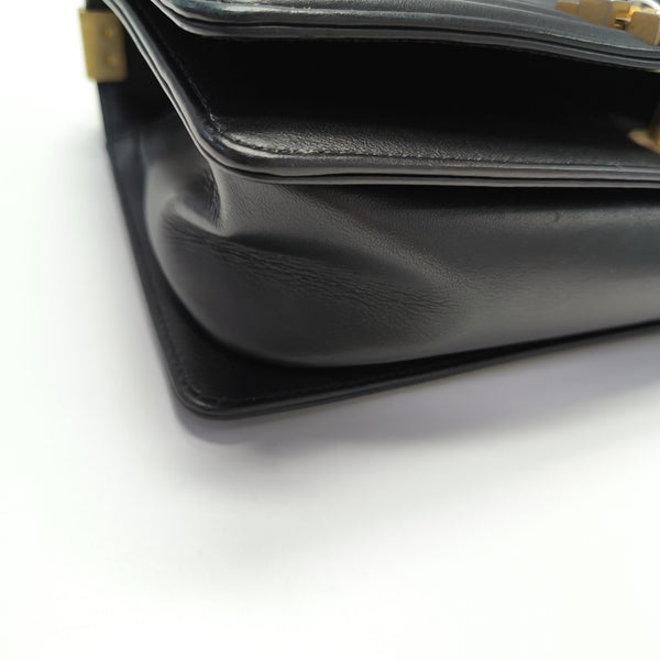 BOY CHANEL Medium Quilted Calfskin Black
