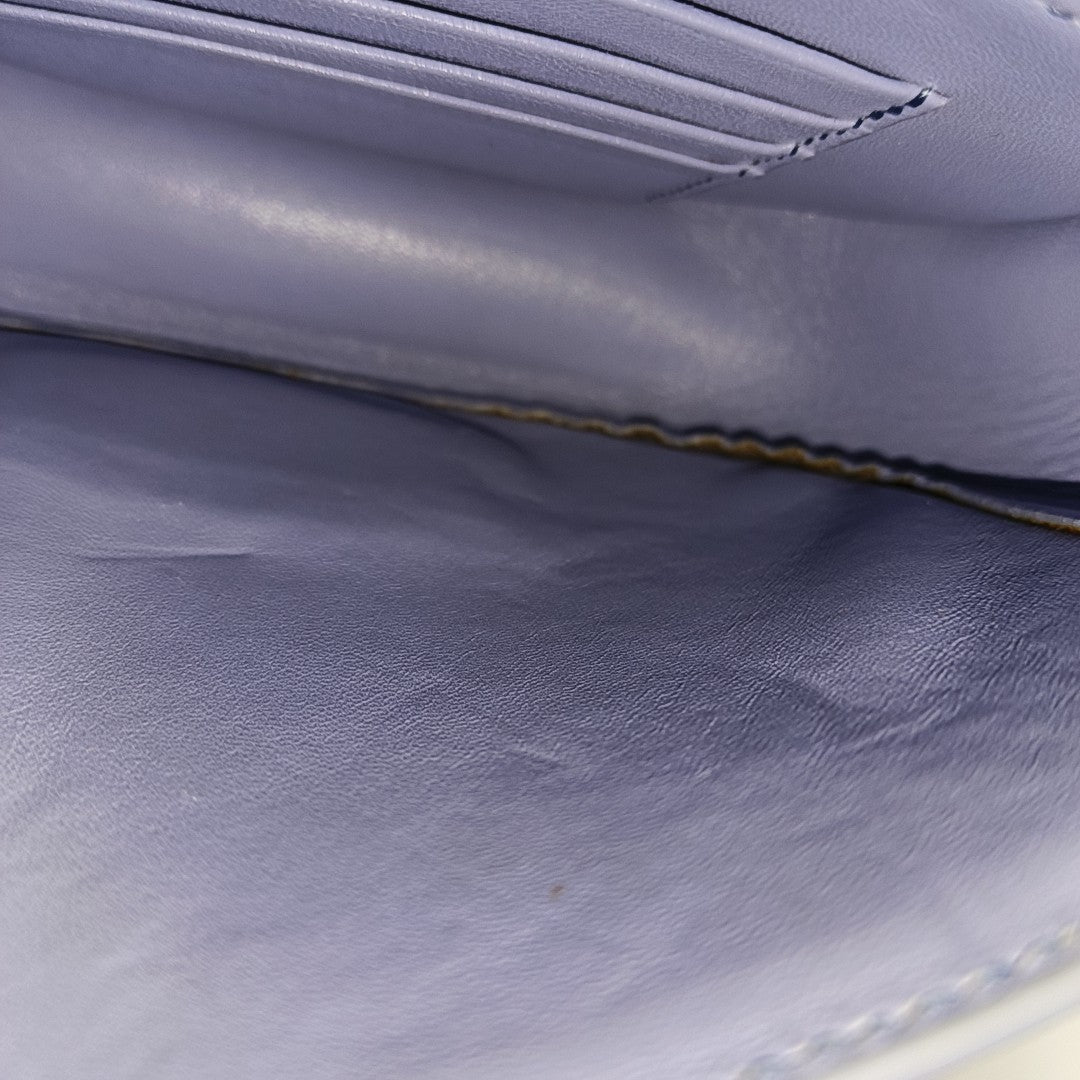 TROTTEUR Small Calfskin Blue