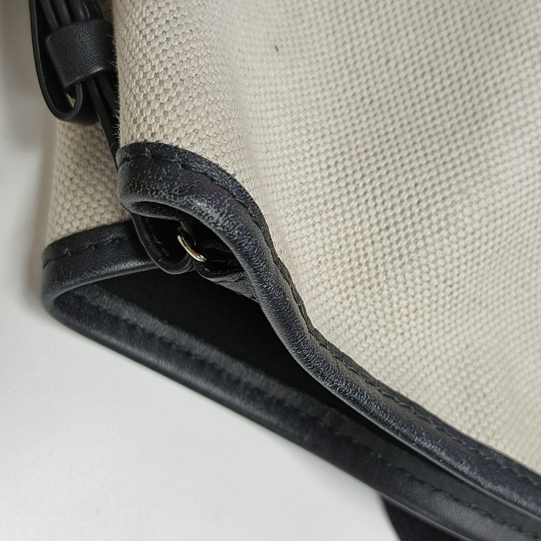 Navy Canvas White