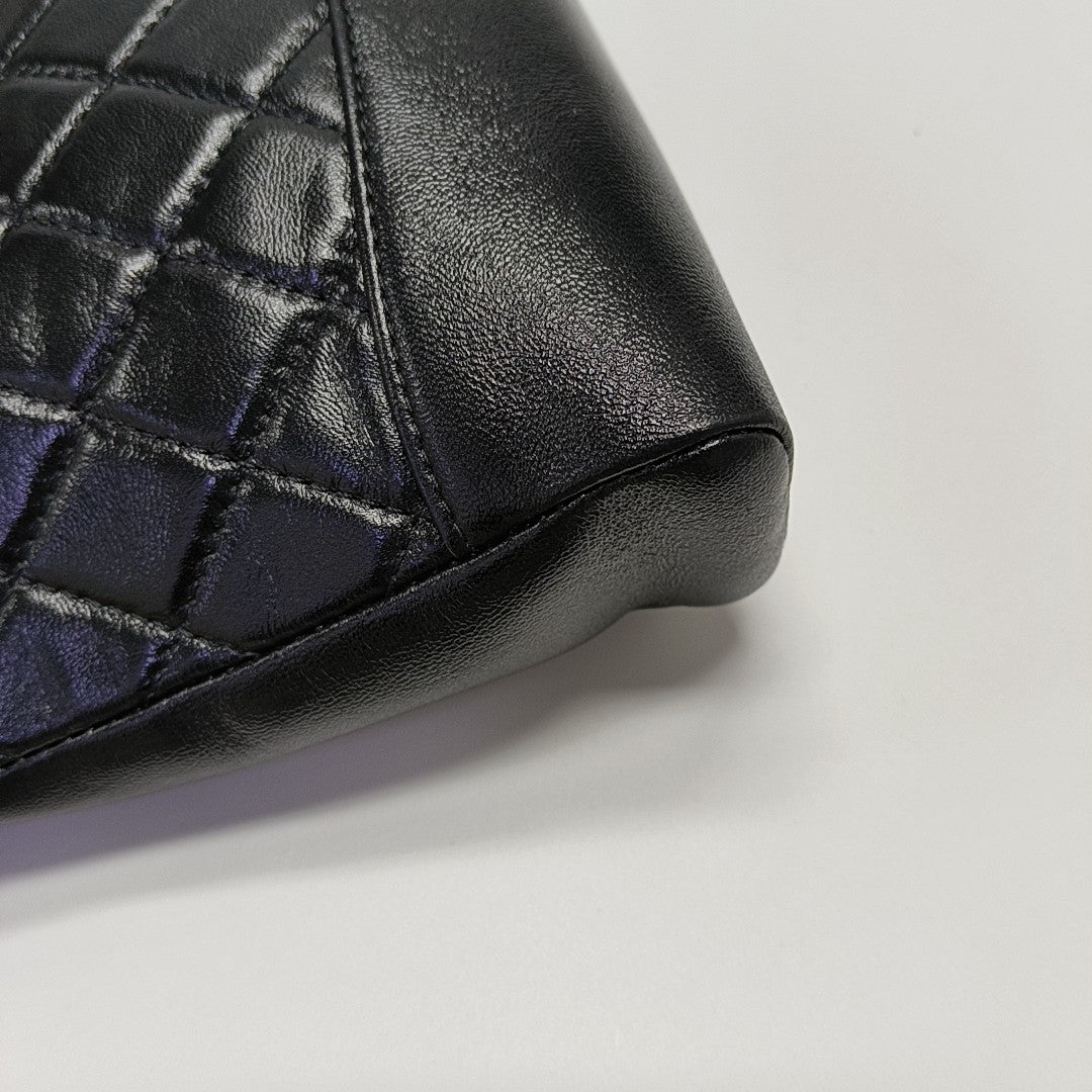 CHANEL 31 Mini Quilted Calfskin Black