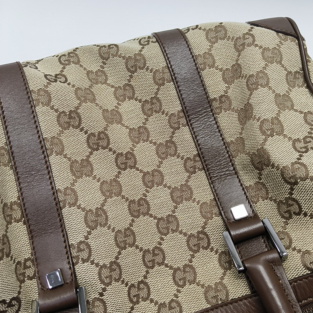 Monogram Canvas Top Handle Bag Brown