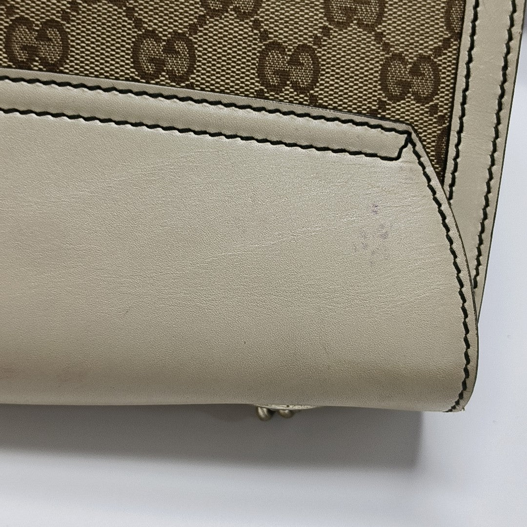 Emily Chain Monogram Canvas Beige