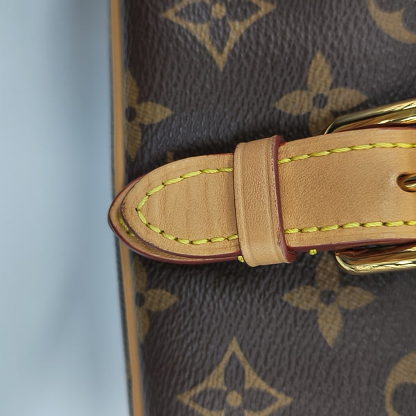 DIANE Monogram Coated Canvas Brown