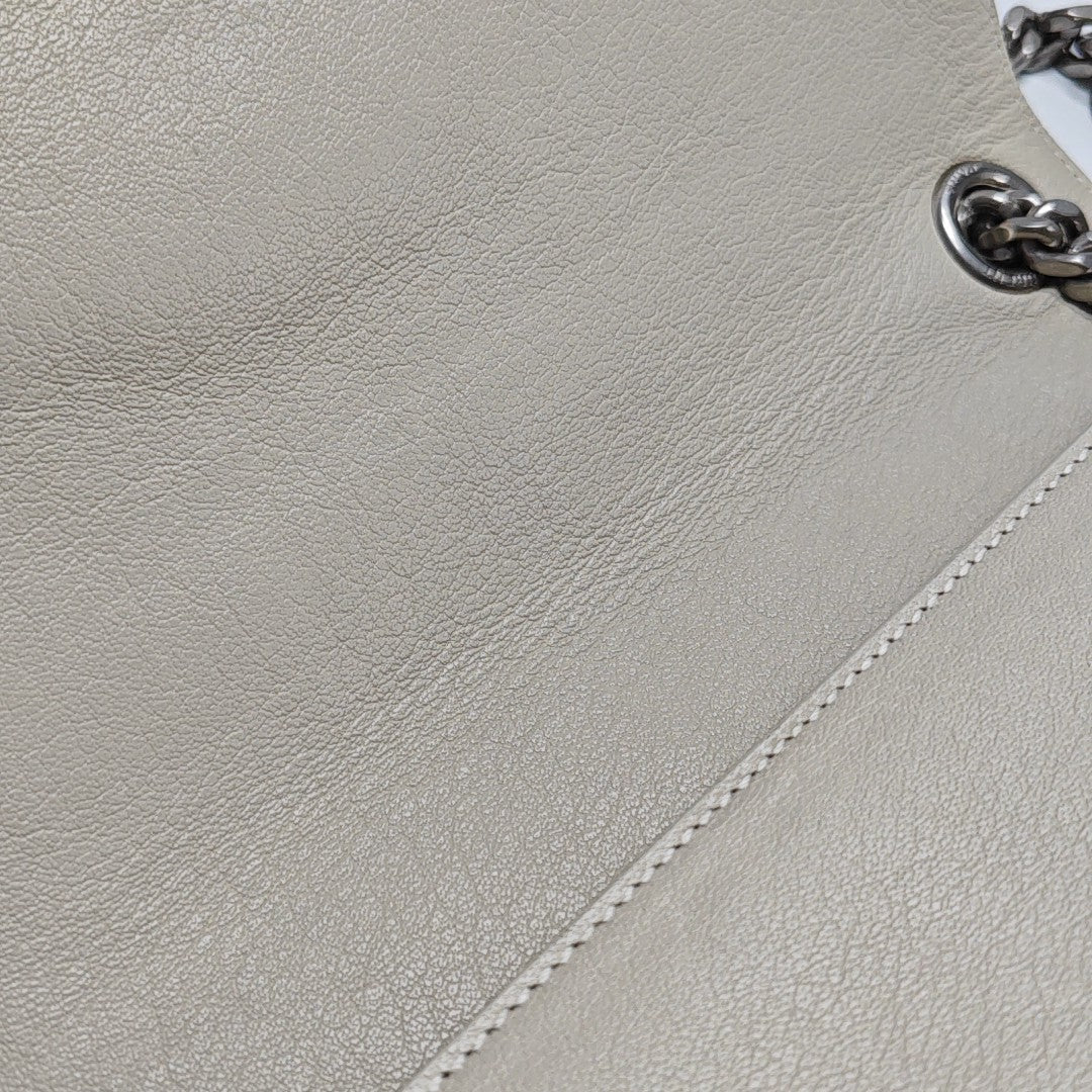 Calfskin Shoulder Bag White