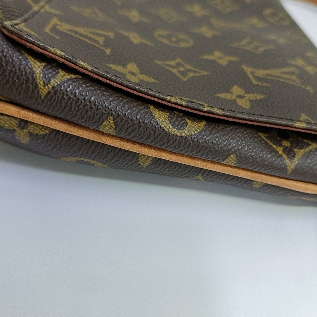 MUSETTE TANGO Monogram Coated Canvas Brown
