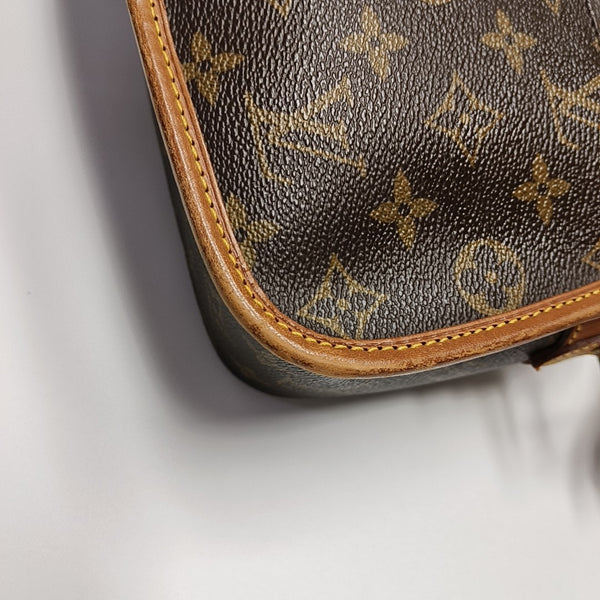 SOLOGNE PM Monogram Coated Canvas Brown