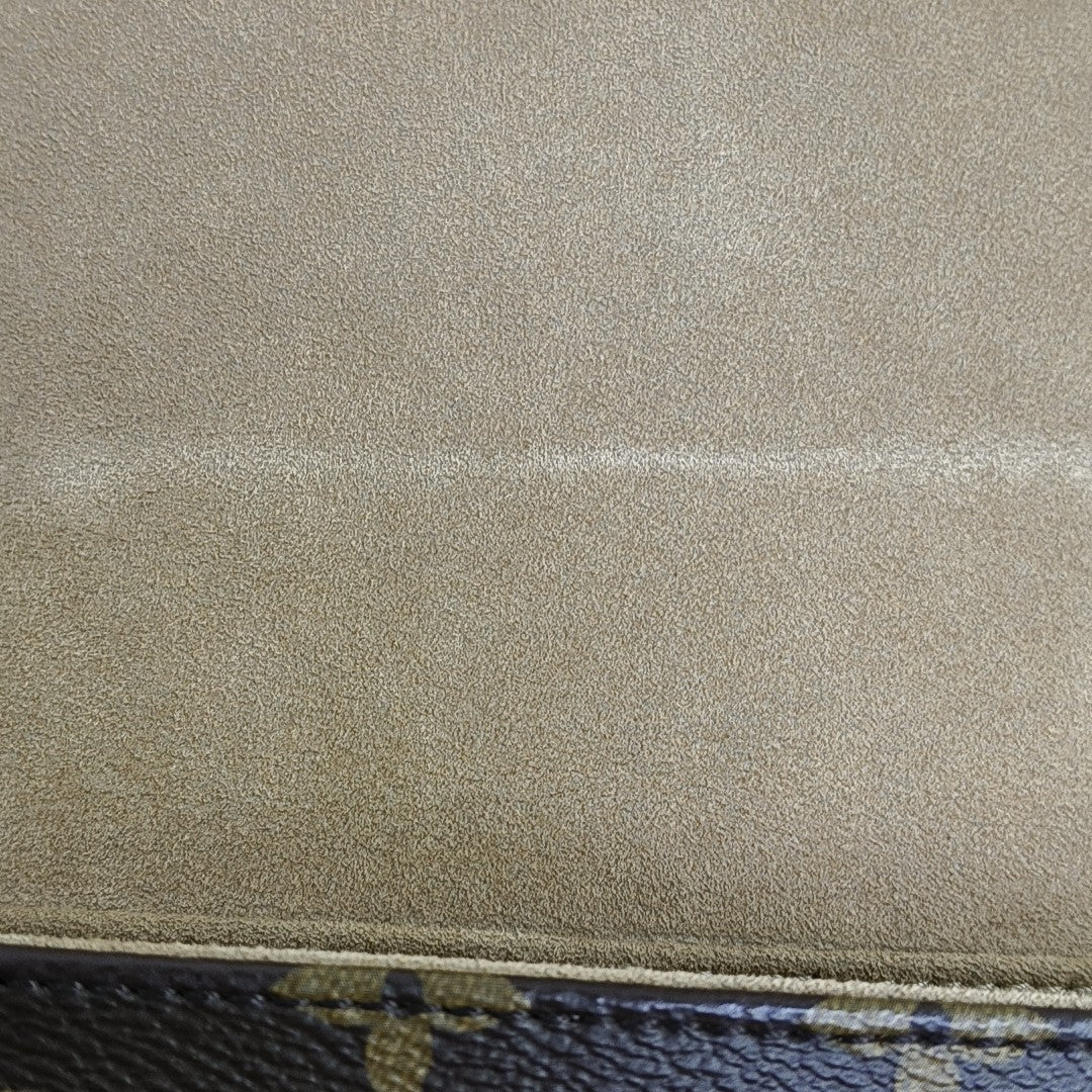 LOCKY BB Monogram Coated Canvas Brown