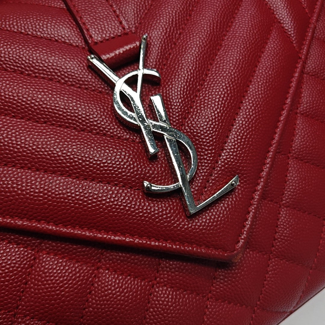 ENVELOPE Medium Quilted Calfskin Red