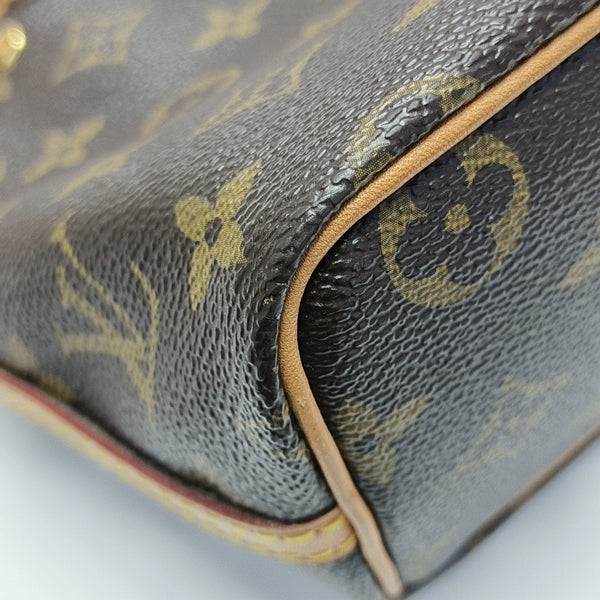 NÉONOÉ Nano Monogram Coated Canvas Brown