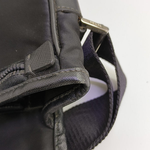 Nylon Shoulder Bag Black