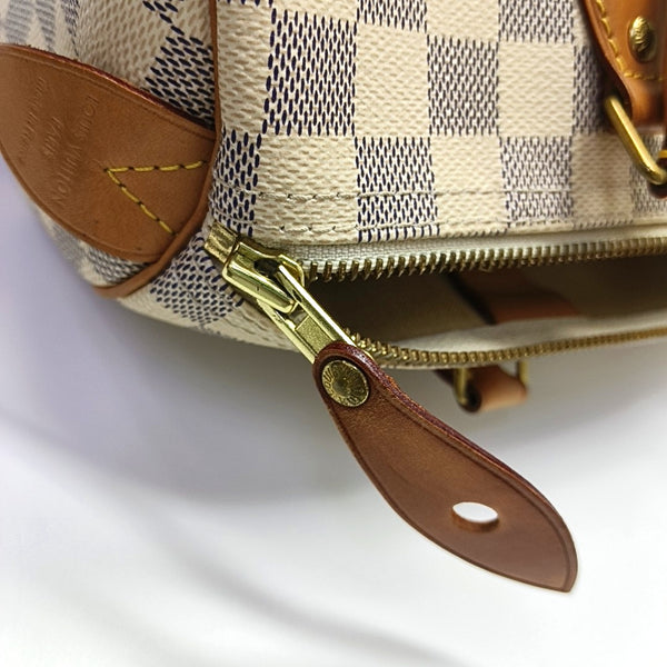 SPEEDY 30 Damier Azur Coated Canvas White