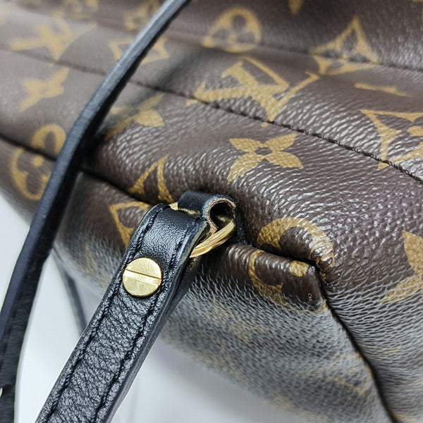 PALM SPRINGS Mini Monogram Coated Canvas Brown