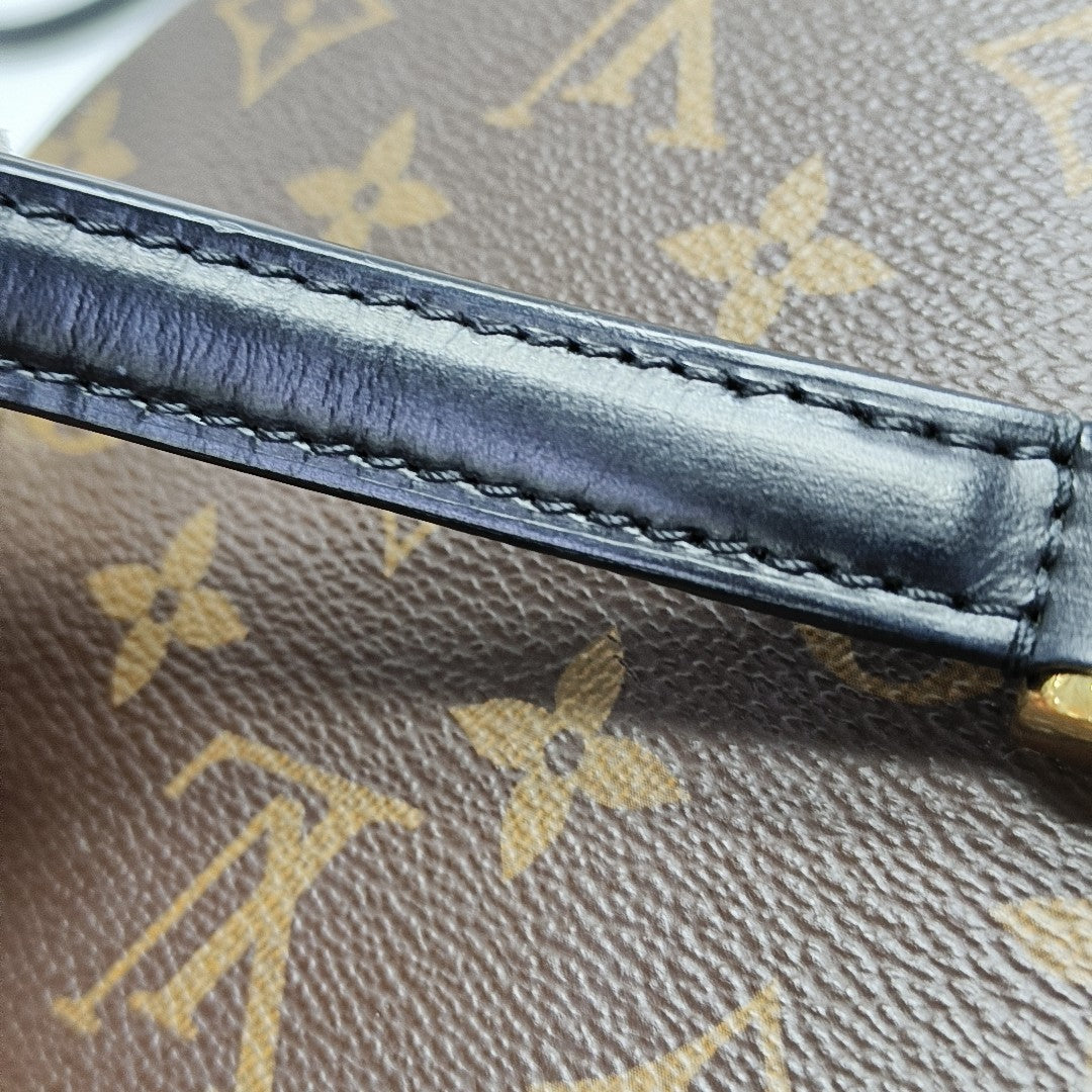 CANNES PM Monogram Coated Canvas Brown