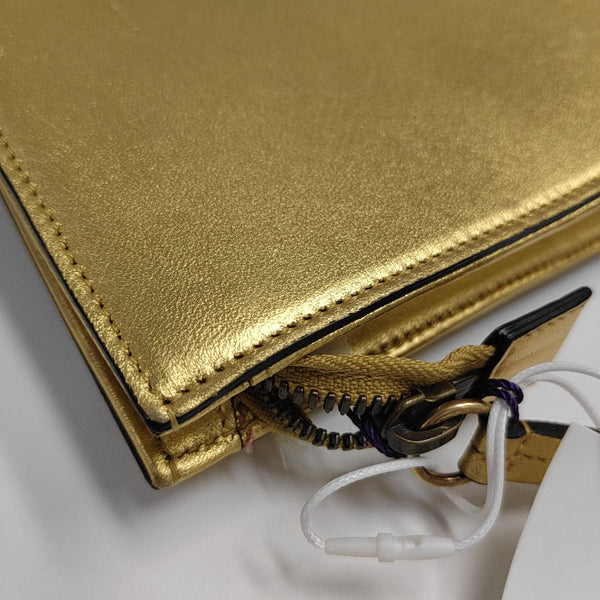Calfskin Clutch Gold