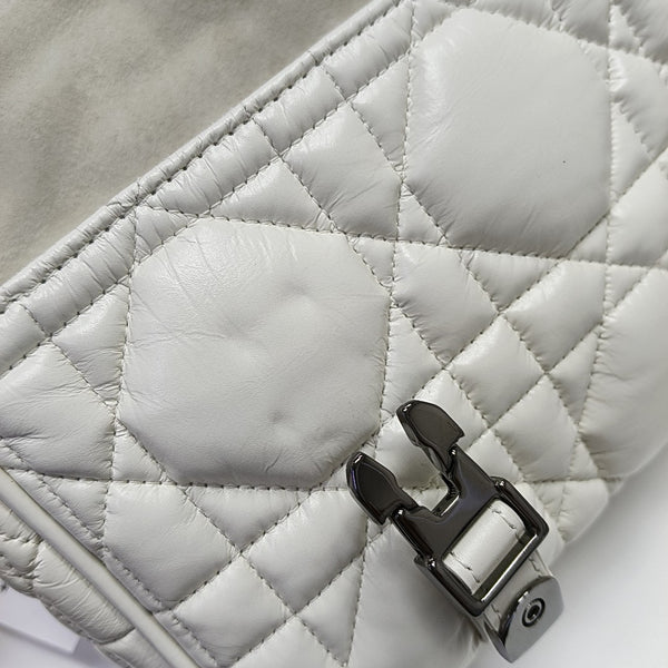 Diorcamp Small Cannage Calfskin White