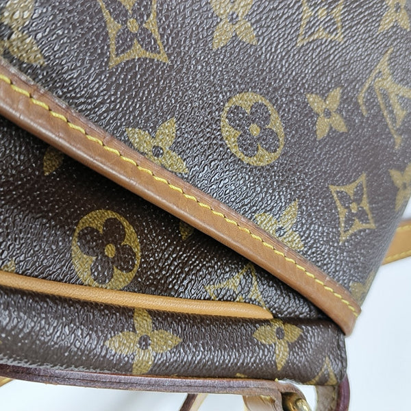 MENILMONTANT MM Monogram Coated Canvas Brown