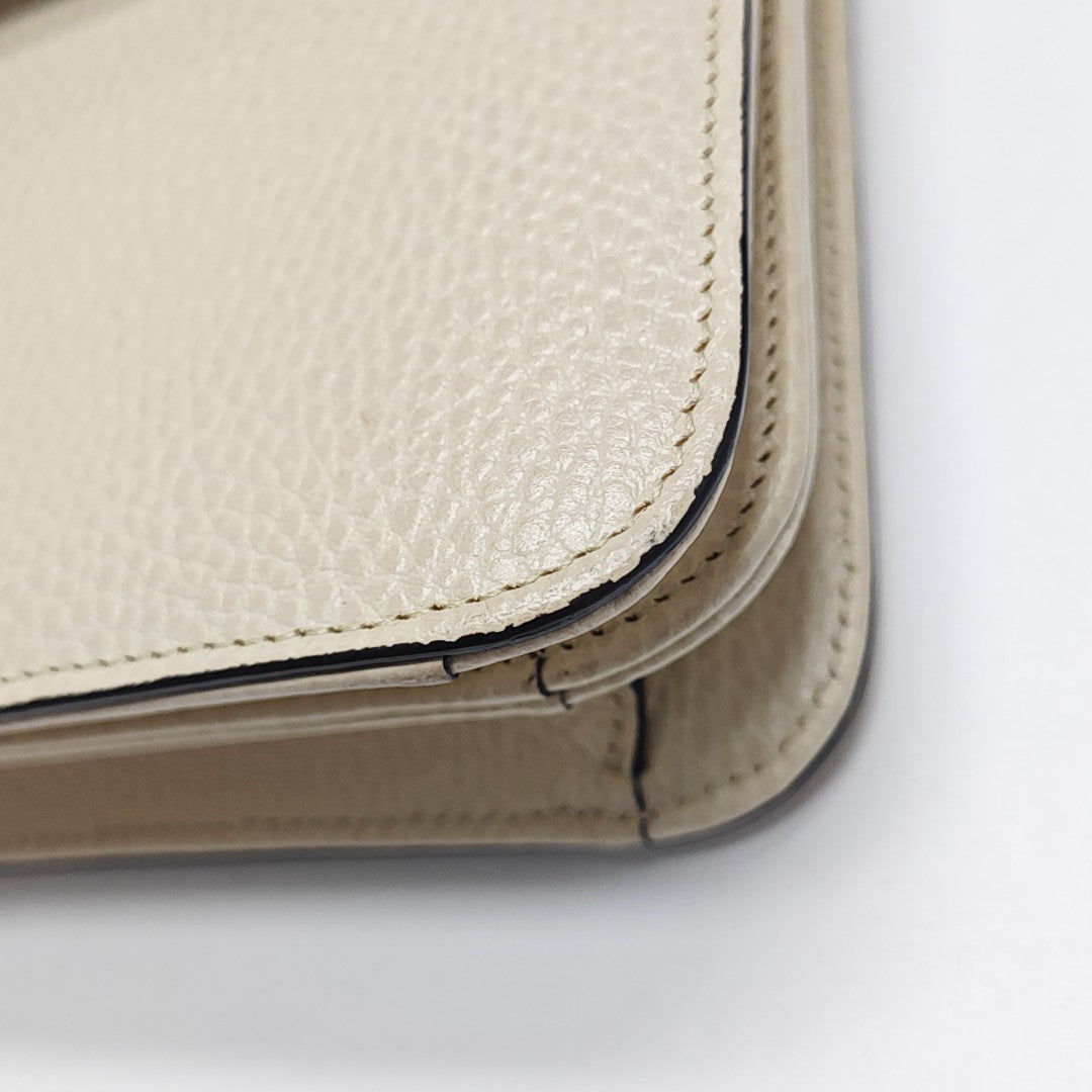 Interlocking G Large Calfskin Beige