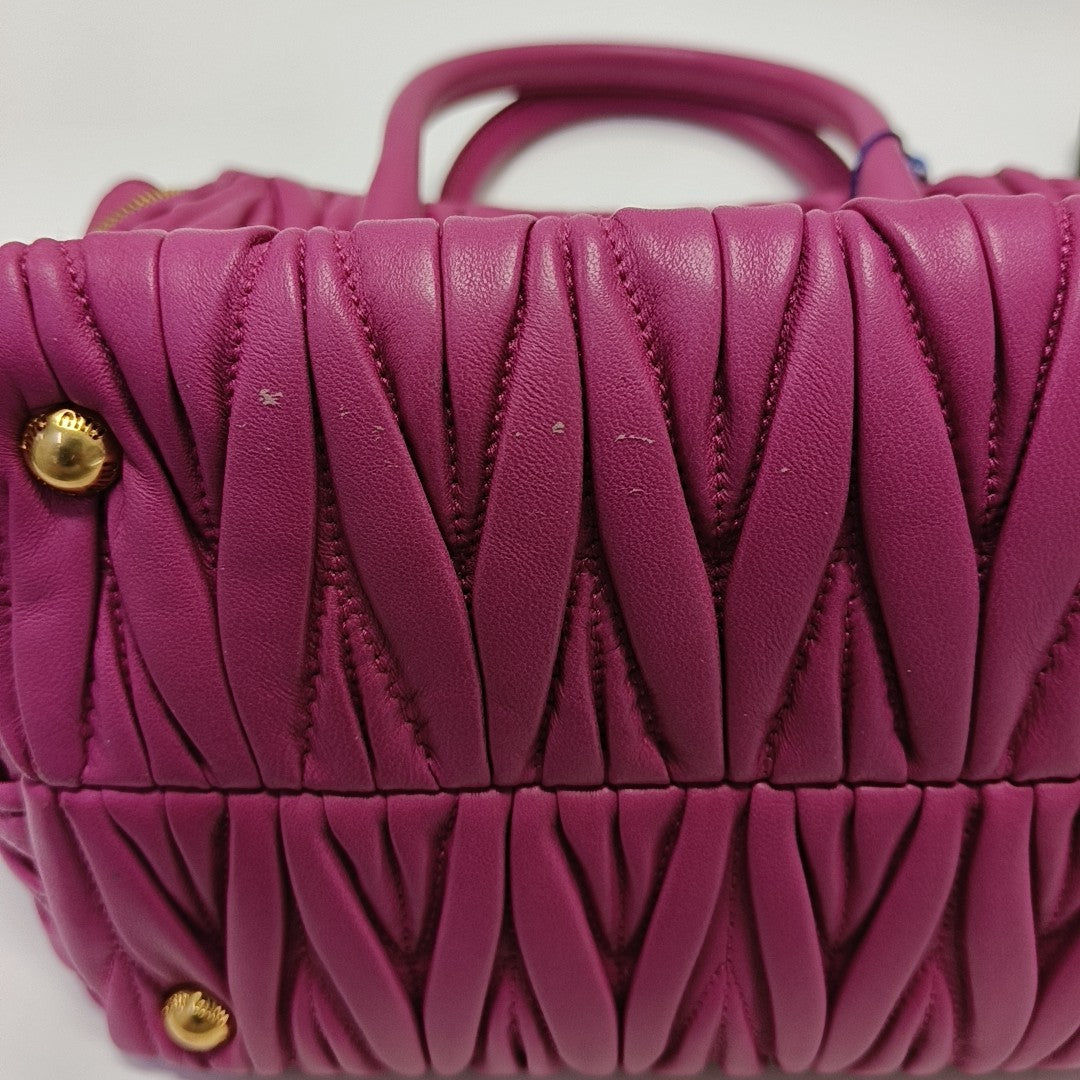 Avenue Quilted Lambskin Red