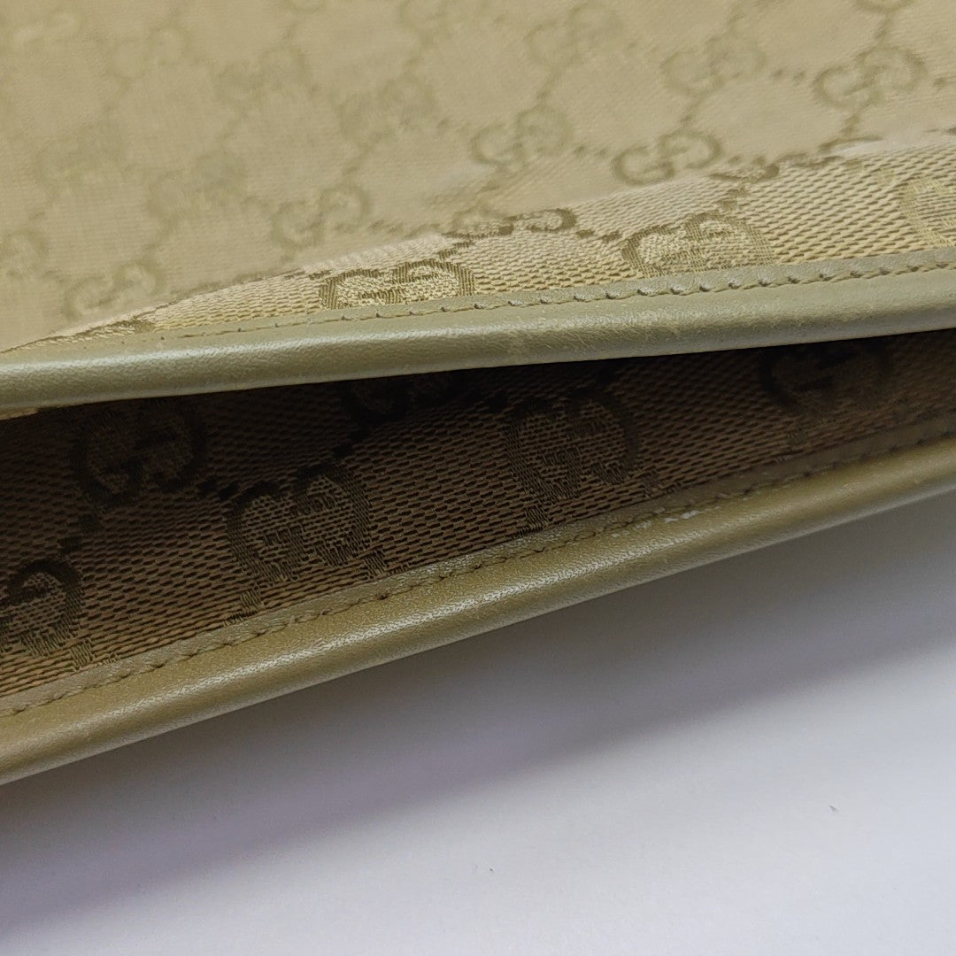 Monogram Canvas Tote Bag Beige