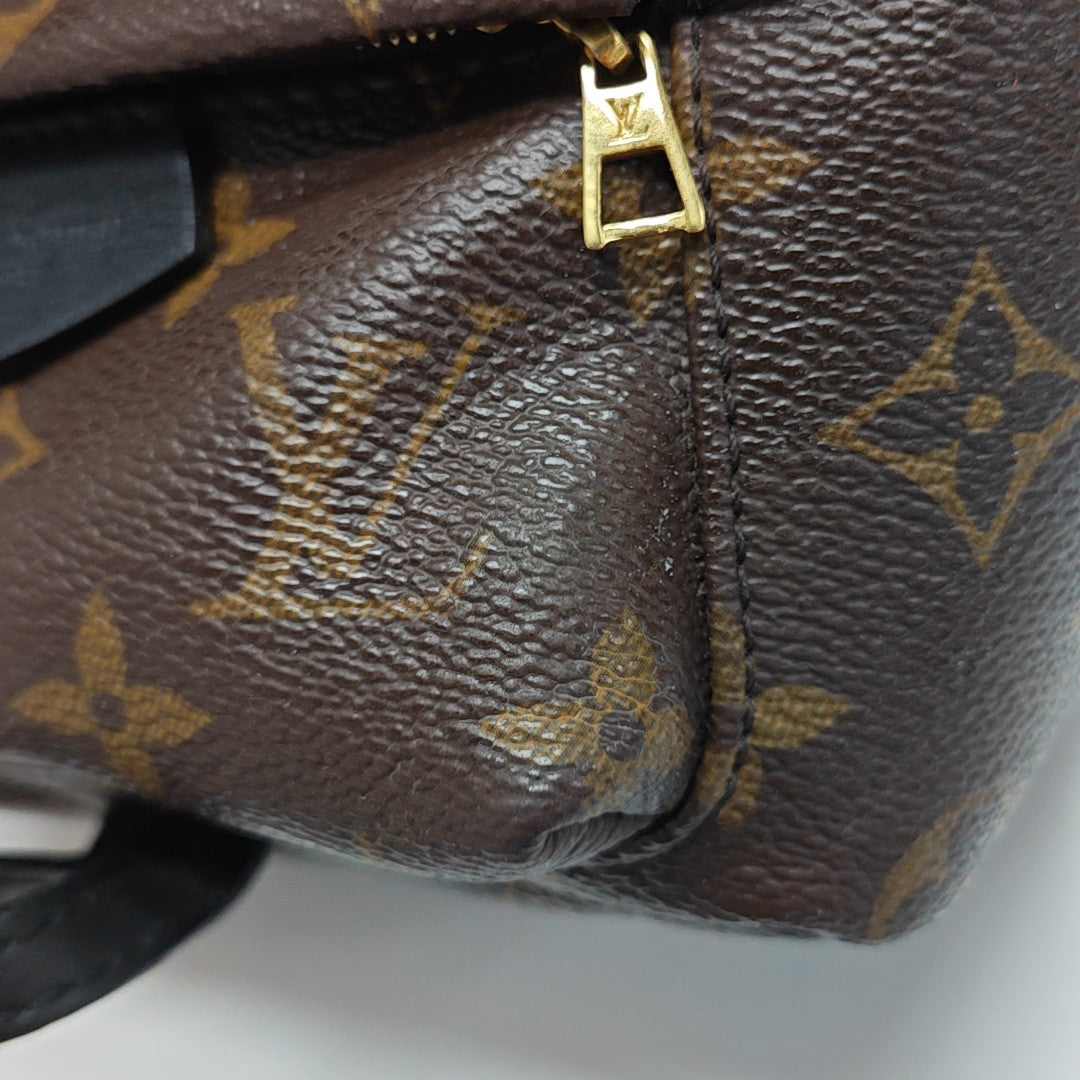 PALM SPRINGS Mini Monogram Coated Canvas Brown