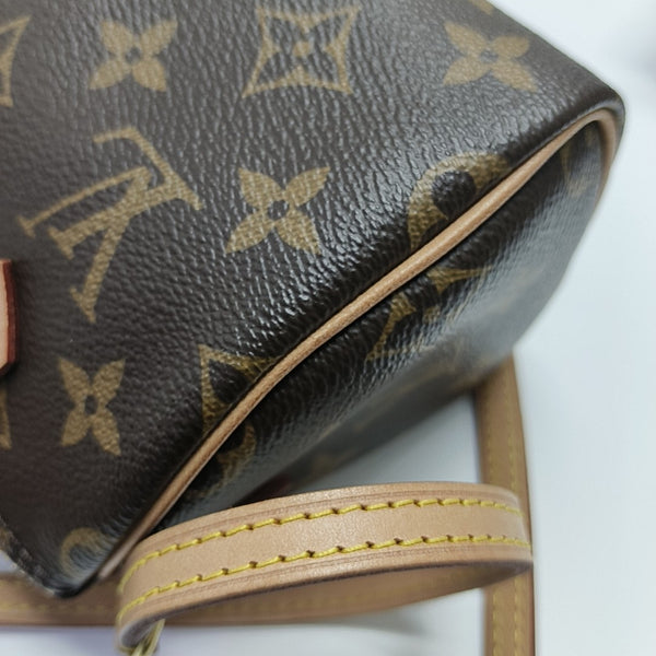 SPEEDY Nano Monogram Coated Canvas Brown