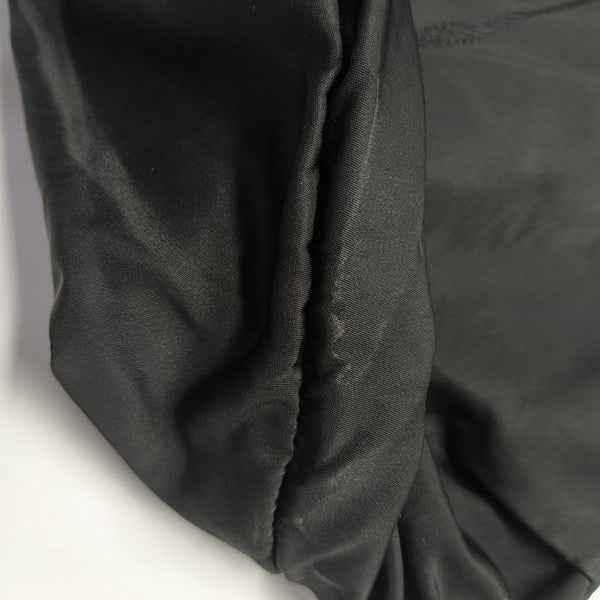 Nylon Top Handle Bag Black
