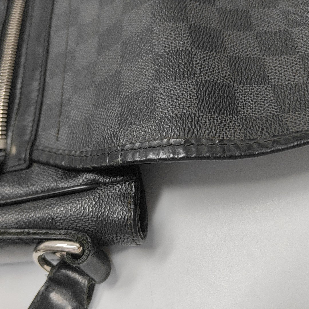 DANIEL Damier Graphite Coated Canvas Gray
