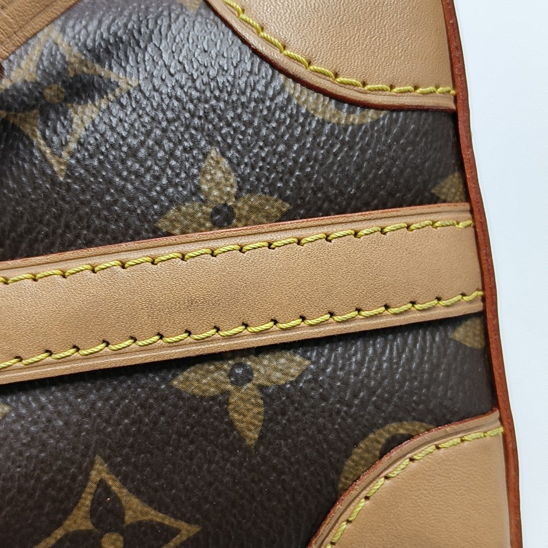 NOÉ Mini Monogram Coated Canvas Brown