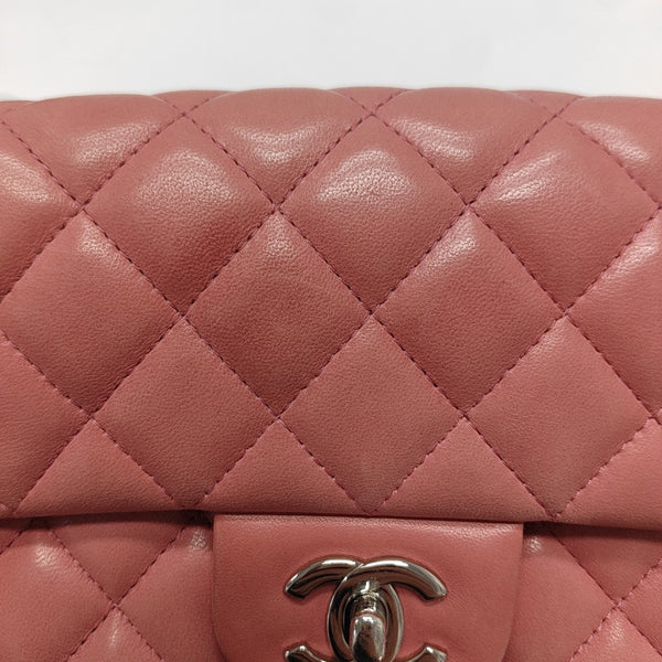 CLASSIC FLAP Mini Quilted Grained Calfskin Pink