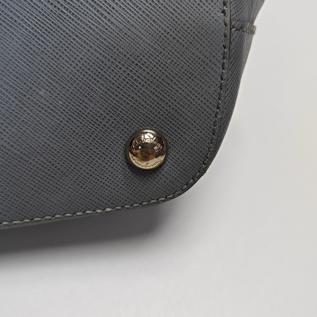 Calfskin Top Handle Bag Blue