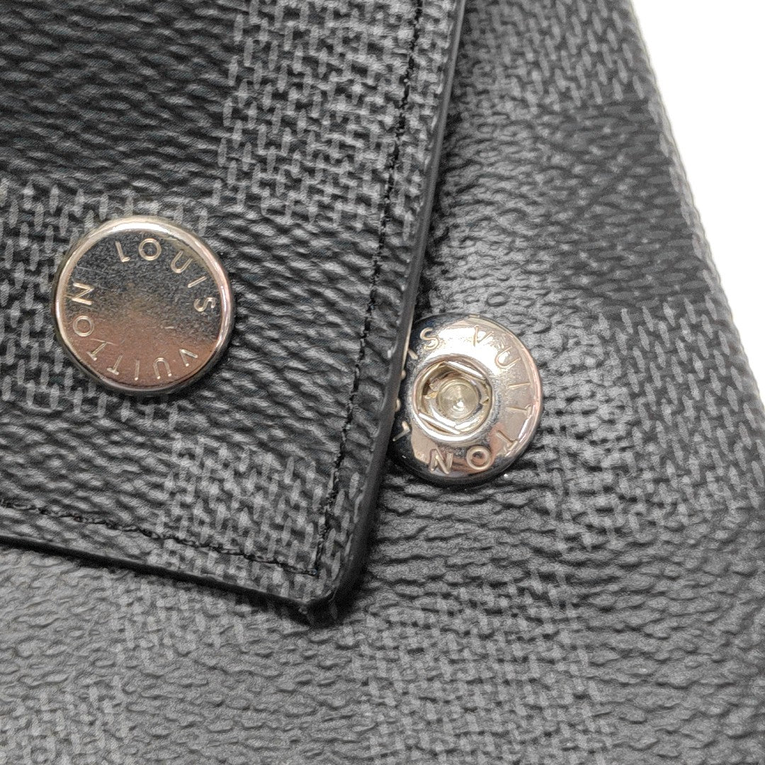 ALPHA Damier Graphite Coated Canvas Gray
