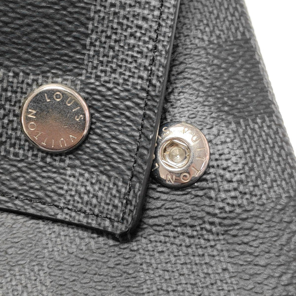 ALPHA Damier Graphite Coated Canvas Gray