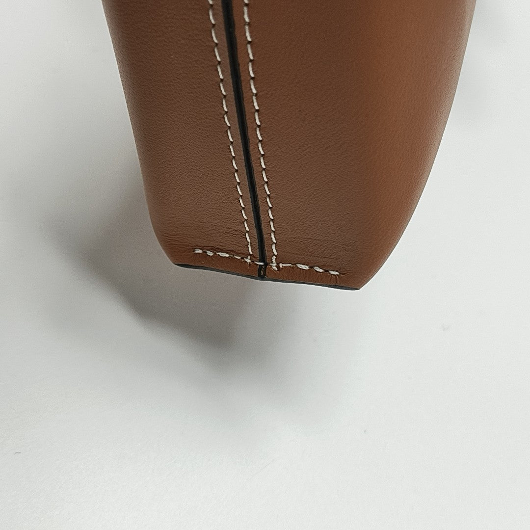 Calfskin Shoulder Bag Brown