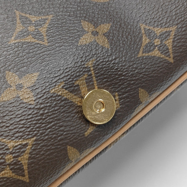 DIANE Monogram Coated Canvas Brown