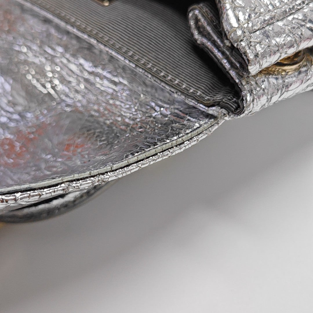 Stardust Small Cannage Calfskin Silver