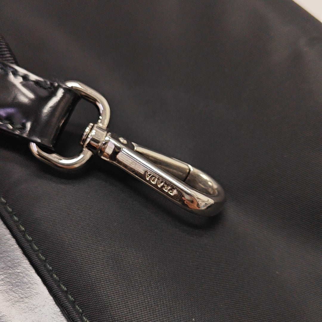 Fabric Shoulder Bag Black