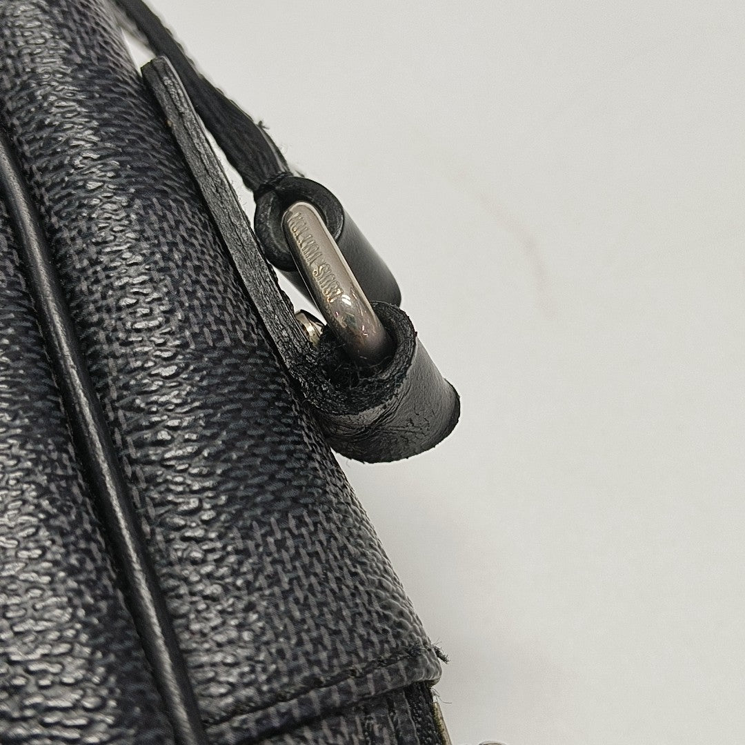 REM Damier Graphite Coated Canvas Gray