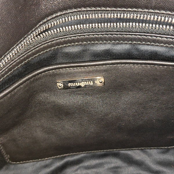 Crystal Quilted Lambskin Black