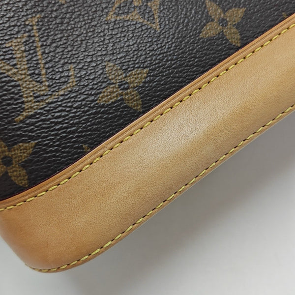 ALMA BB Monogram Coated Canvas Brown