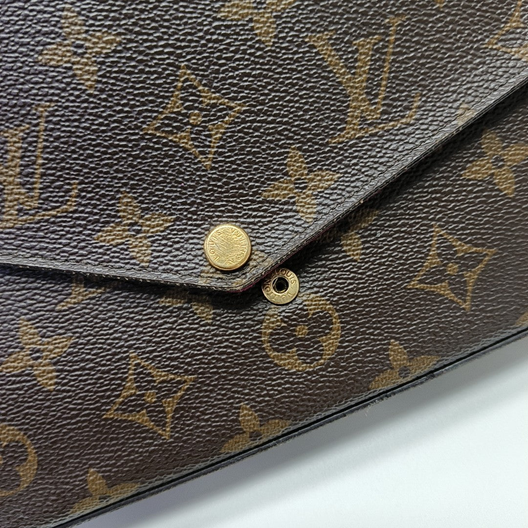 FÉLICIE Monogram Coated Canvas Brown