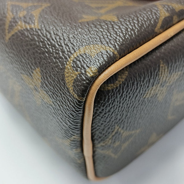 SPEEDY Nano Monogram Coated Canvas Brown