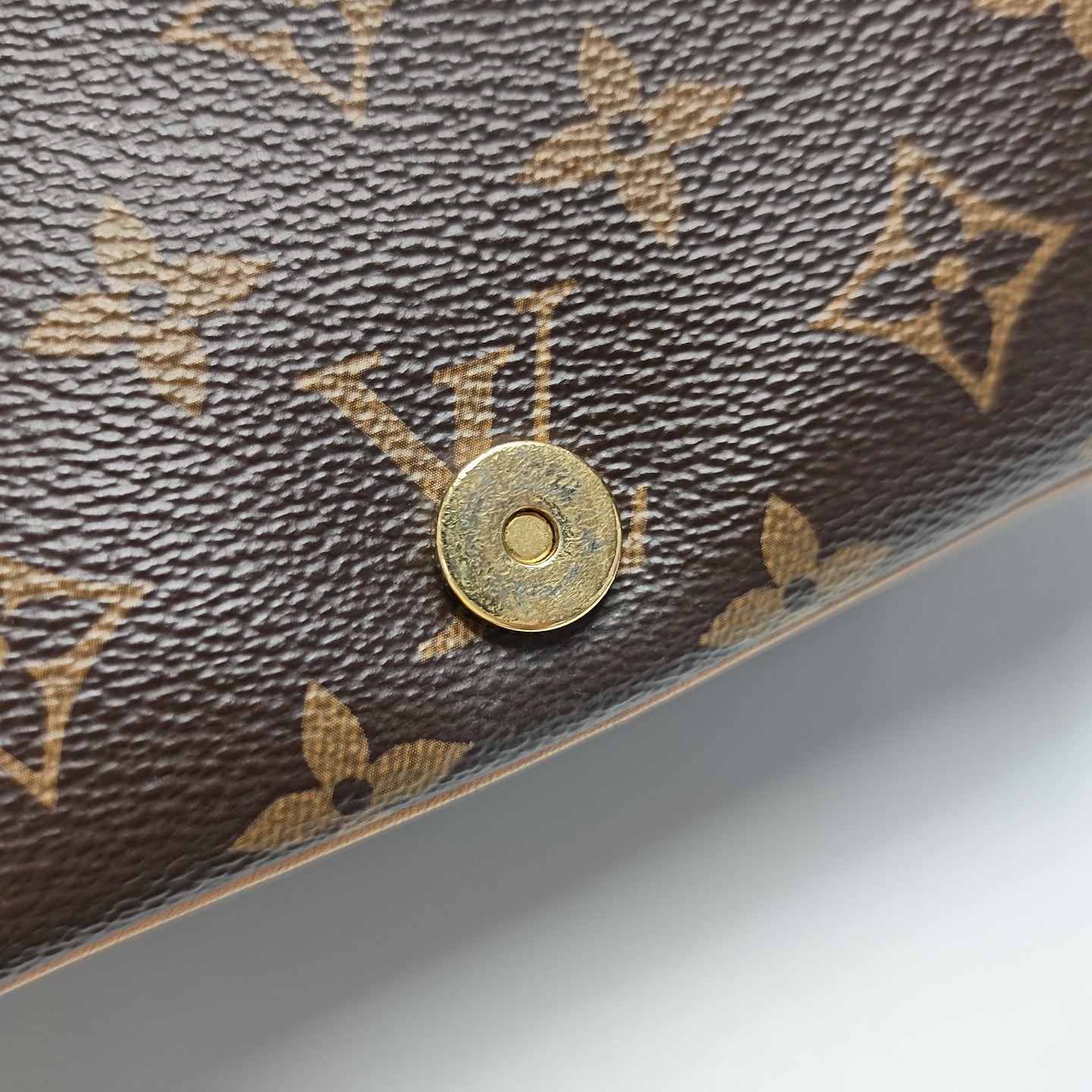 DIANE Monogram Coated Canvas Brown