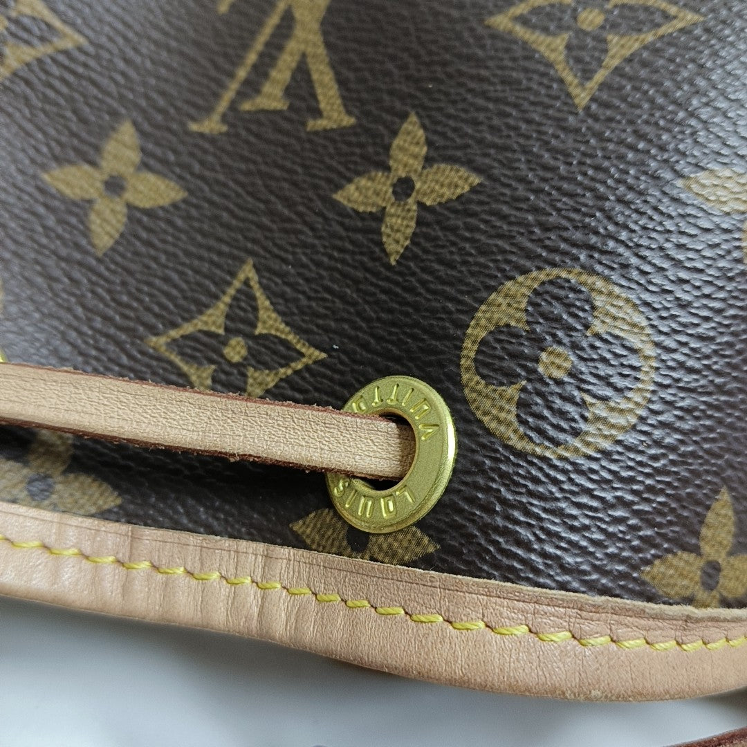 NOÉ BB Monogram Coated Canvas Brown