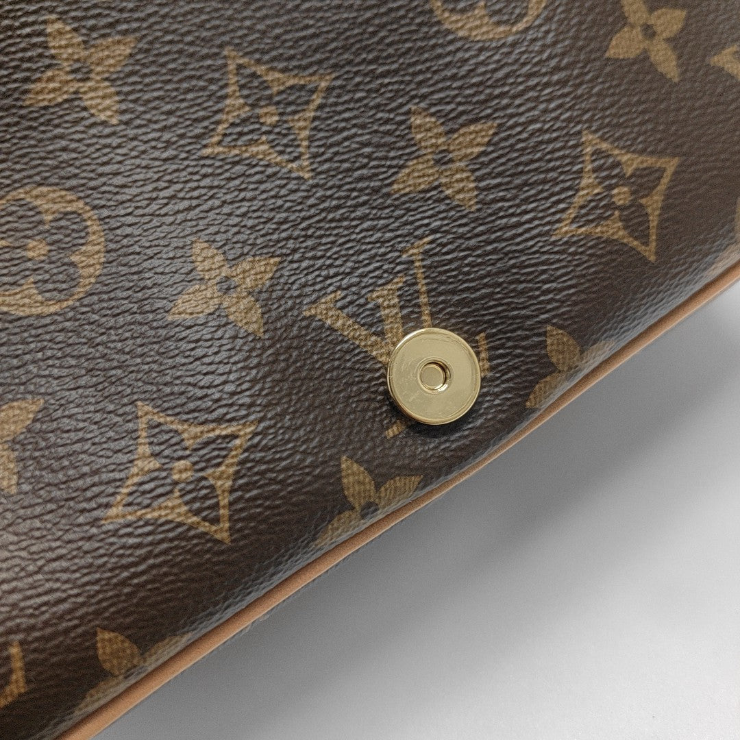 DIANE Monogram Coated Canvas Brown