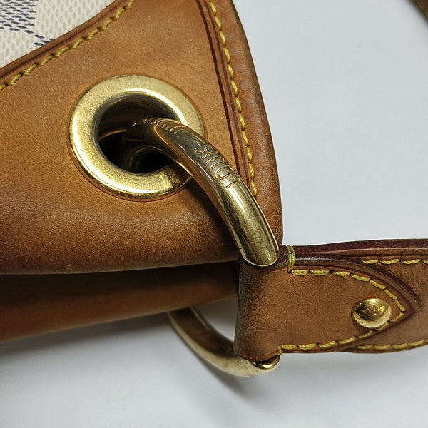 GALLIERA GM Damier Azur Coated Canvas White